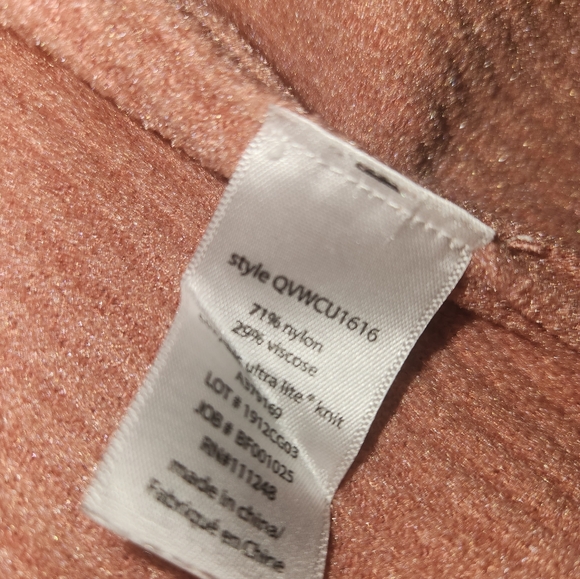 Barefoot Dreams CozyChic Ultra Lite Ribbed Hooded Cardigan Sweater Orange Medium - Picture 12 of 12